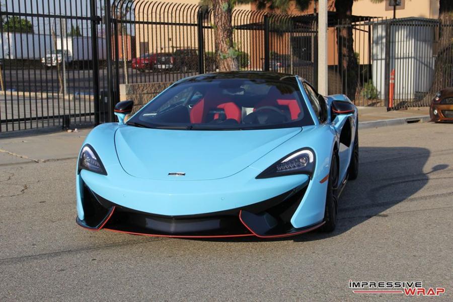  McLaren 570S Sky Blue by Impressive Wrap 2016 года  (фото 2 из 21)